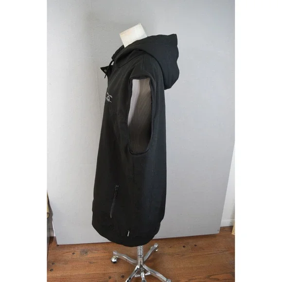 Armada Arlington Hooded Vest XL Mens XL Black Zip Snowboard Winter Insulated